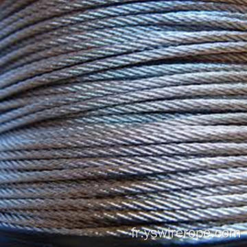 316 ROPE DE VIEUX en acier inoxydable 1x19 3,18 mm